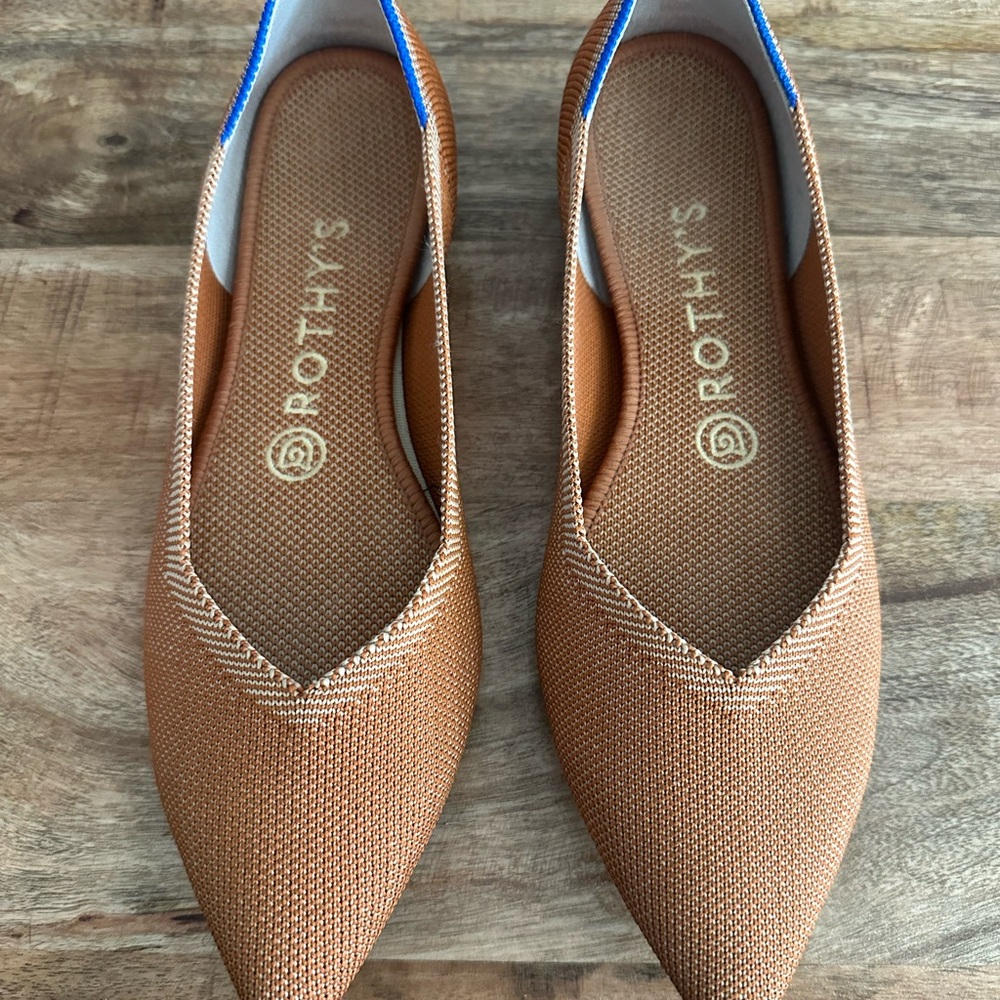 Rothy’s tan washable flats